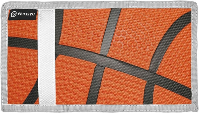 Krafig Sport Basketball Kids Wallets for Boys Girls, Basketball Toddler Trifold Wallet for Boys, Novelty Wallet for Childrens, Coin Case Card Pocket for Teens Youth Teenager - Image 2